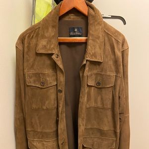Brooks Brothers brown suede jacket